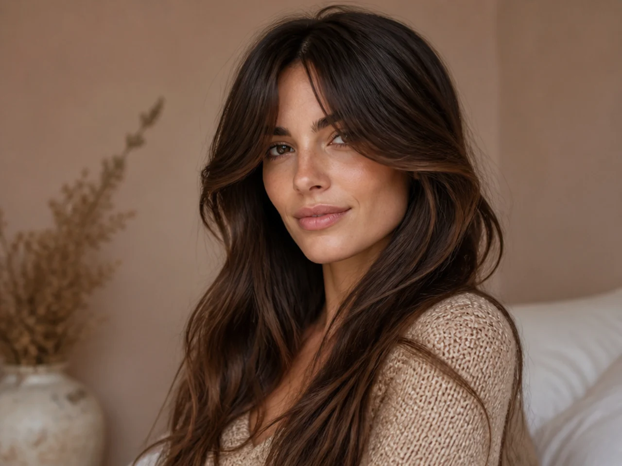 25 Curtain Bangs Ideas For Long Wavy Hair