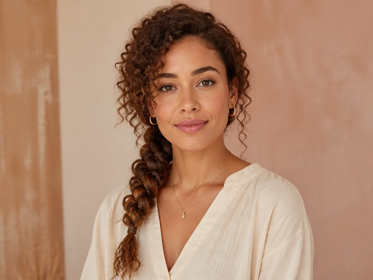 Curly Side Braid