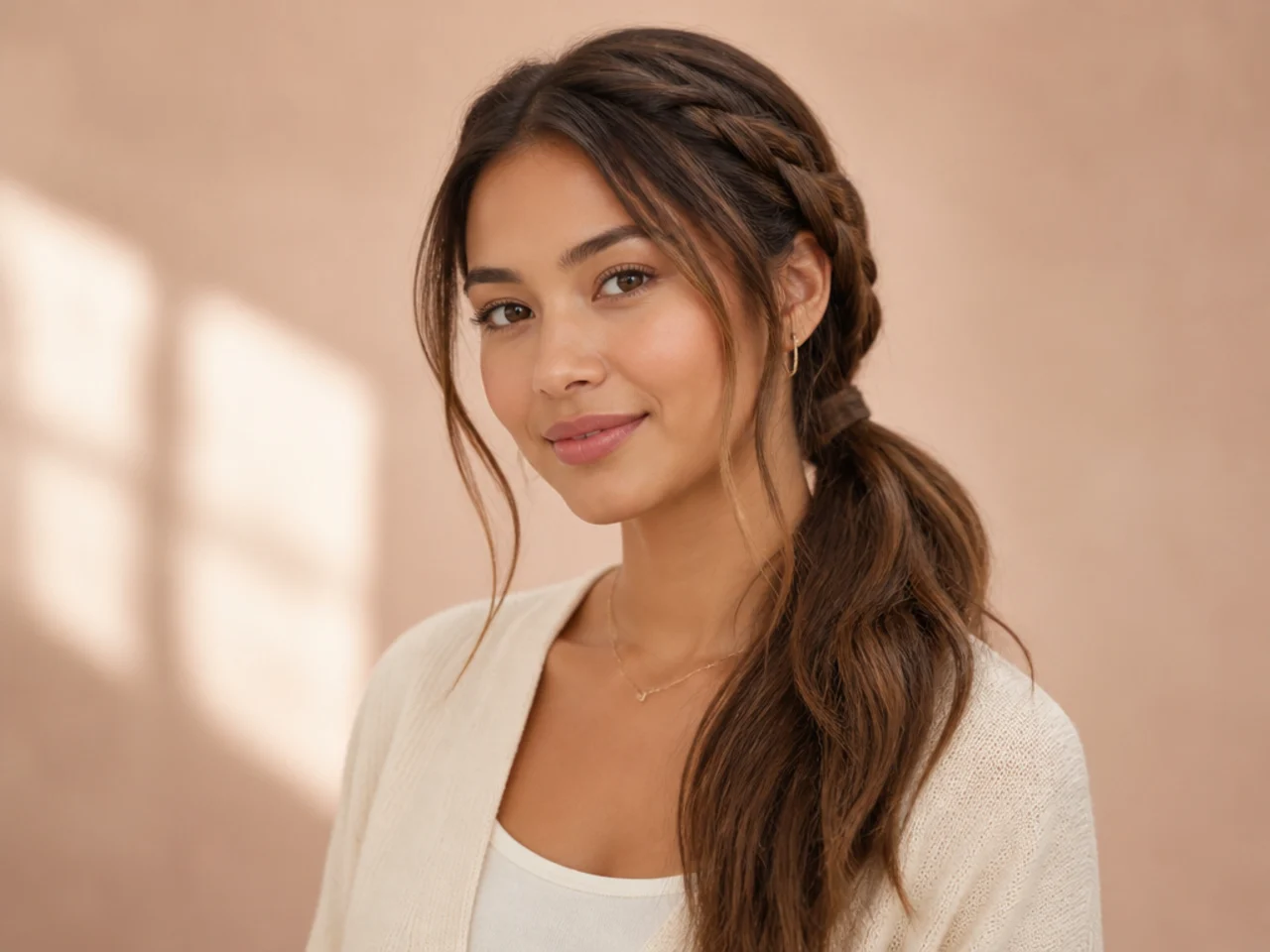 Half-Braided Low Pony