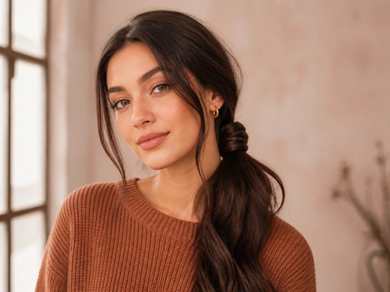 Knotted Low Ponytail