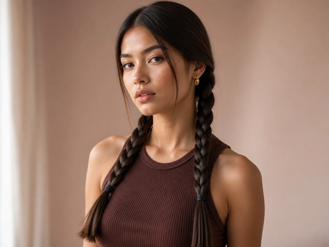 Two low plaits