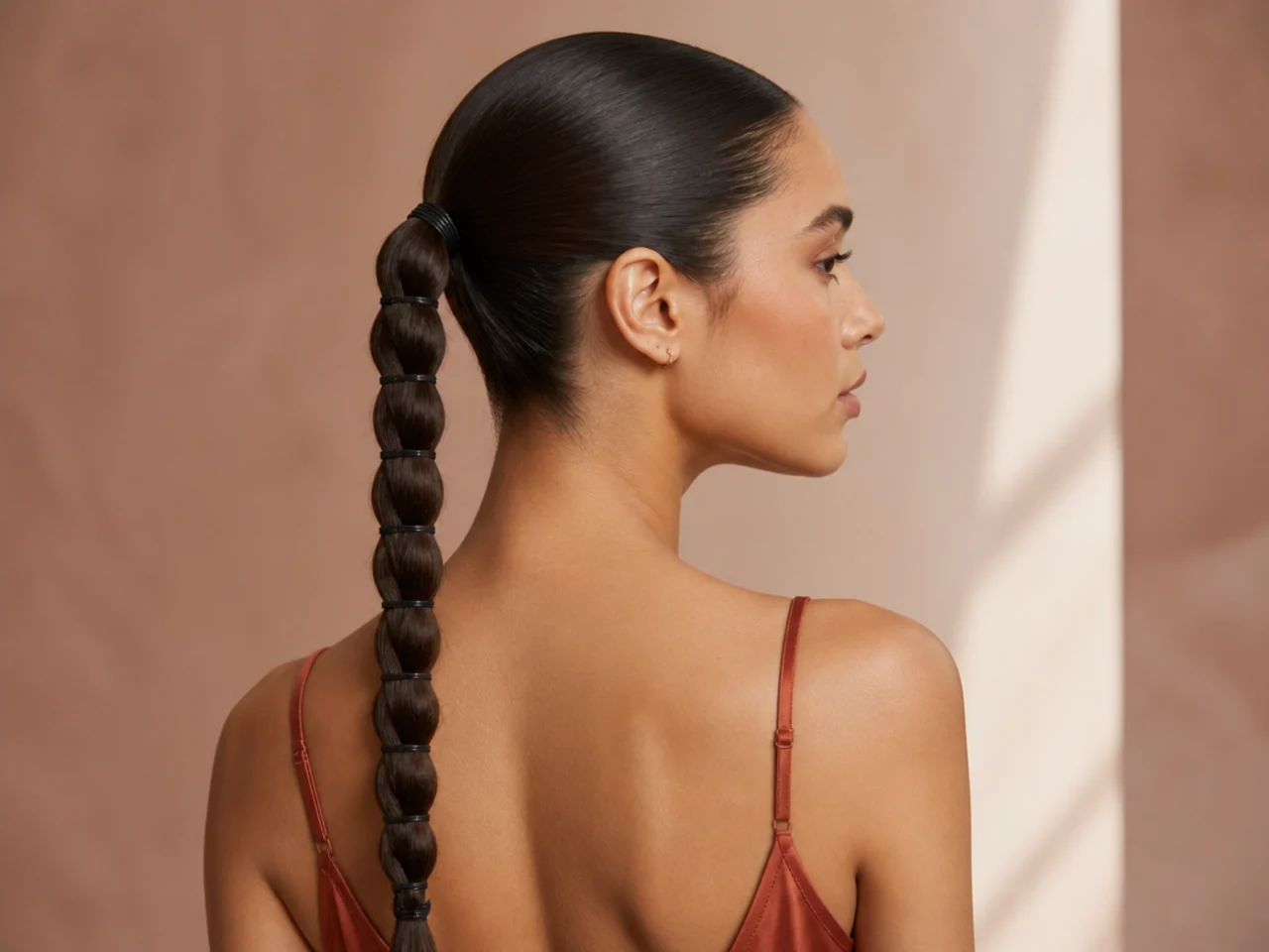 Distributed friction along a plait compared with a single elastic
