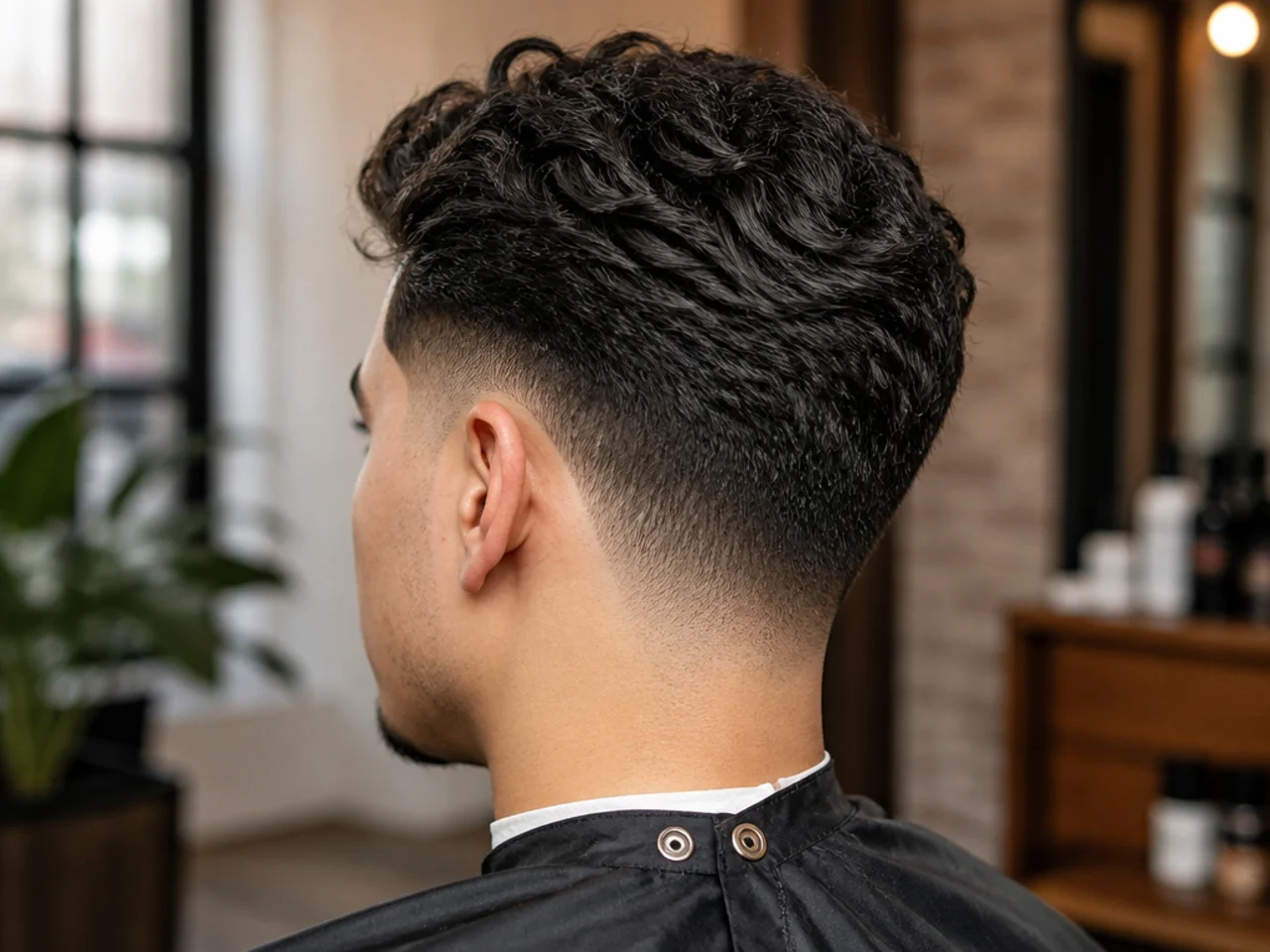 Rear view of a fresh drop fade, the angle worth photographing for reference