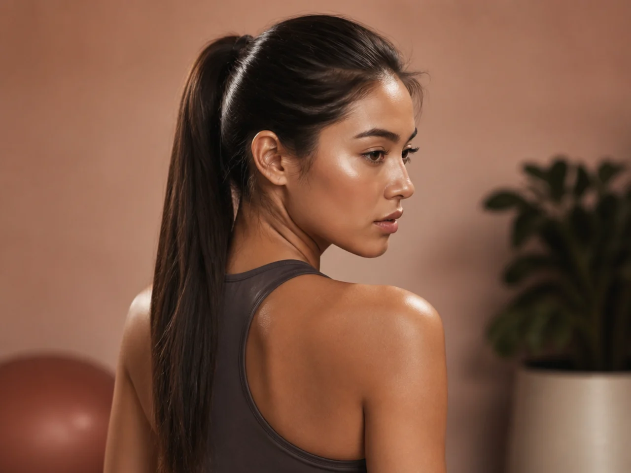 A secure ponytail for exercise