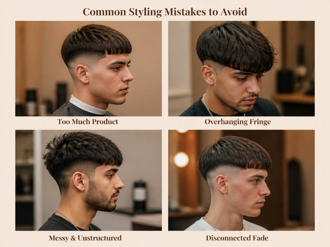 Styling an Edgar Haircut at Home