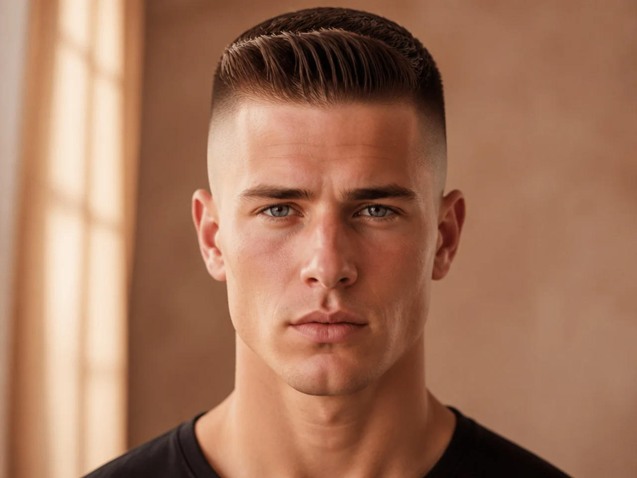 A high fade making a long face look longer