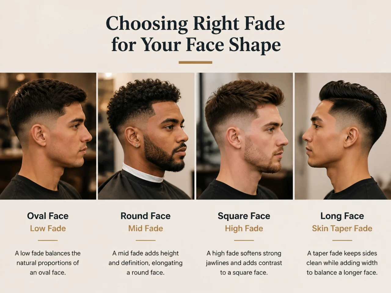 Choosing Right Fade for Your Face Shape