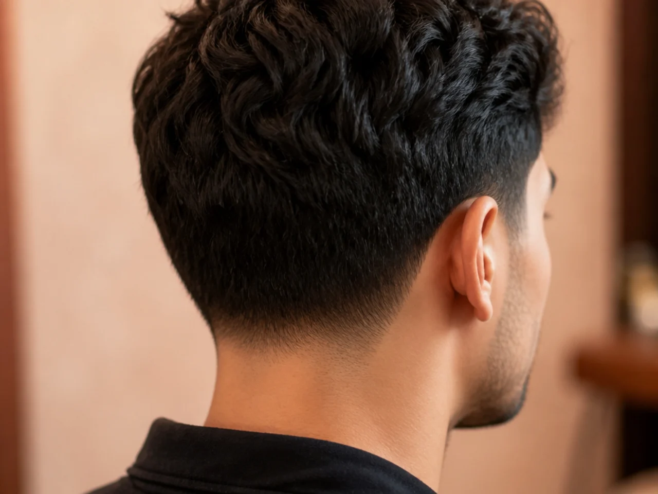 A low taper at the neckline