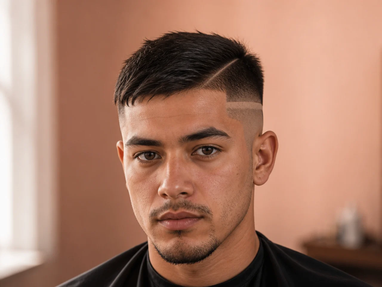 A visible band left in an unfinished fade