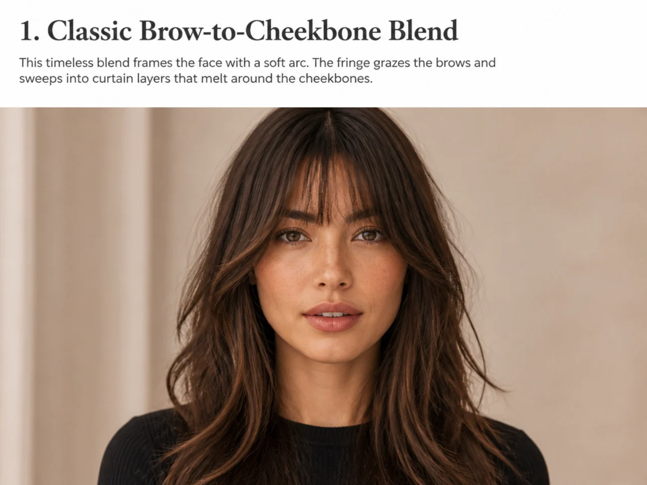 20 French Bangs With Curtain Layers