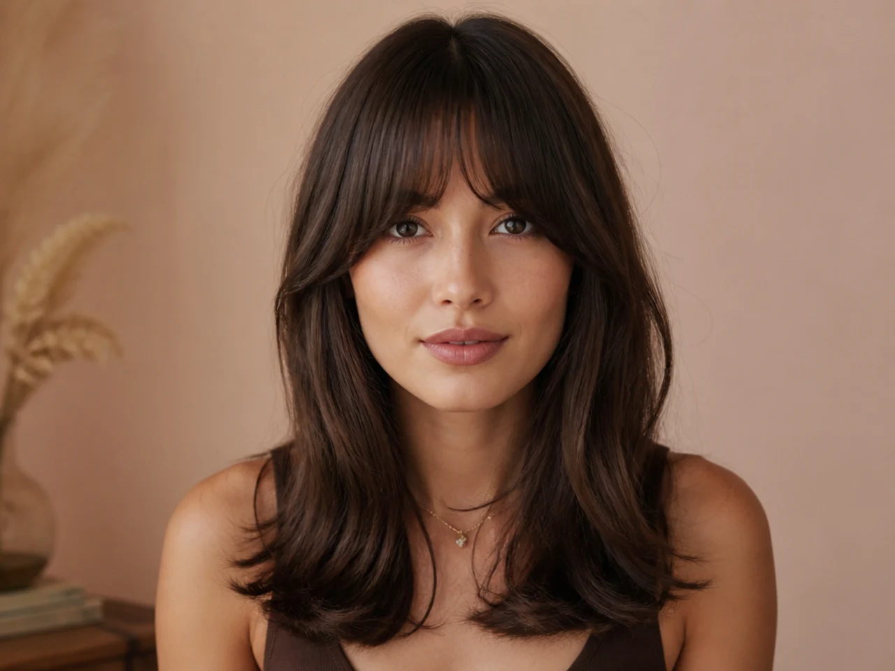 A full fringe with curtain corners