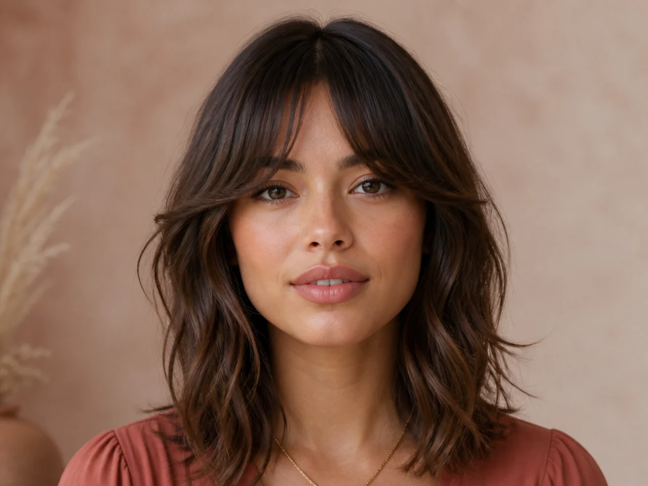 15 French Bangs Ideas for a Round Face