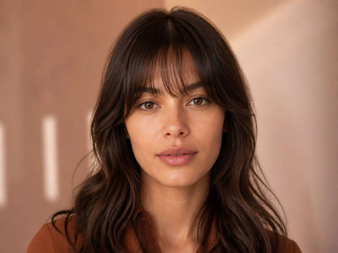 A fringe thinned with shears showing regrowth