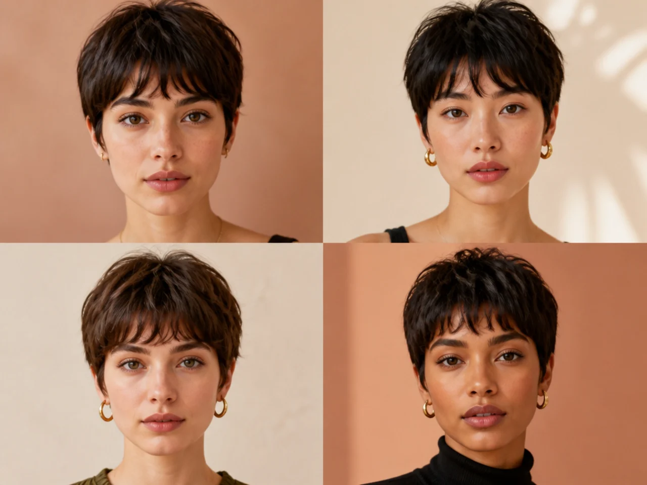 French bangs on a pixie cut