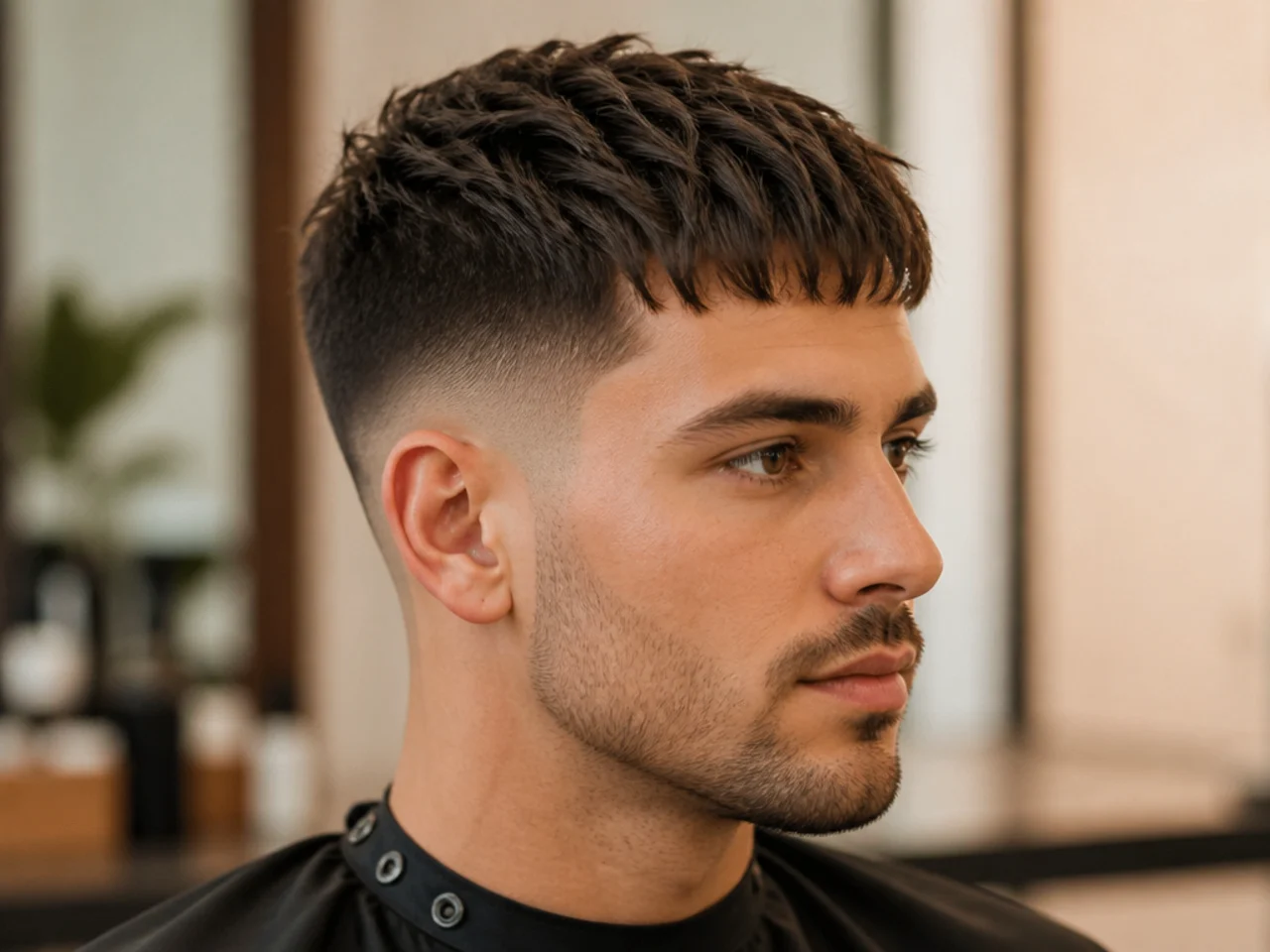 Short, Textured French Crop Fade