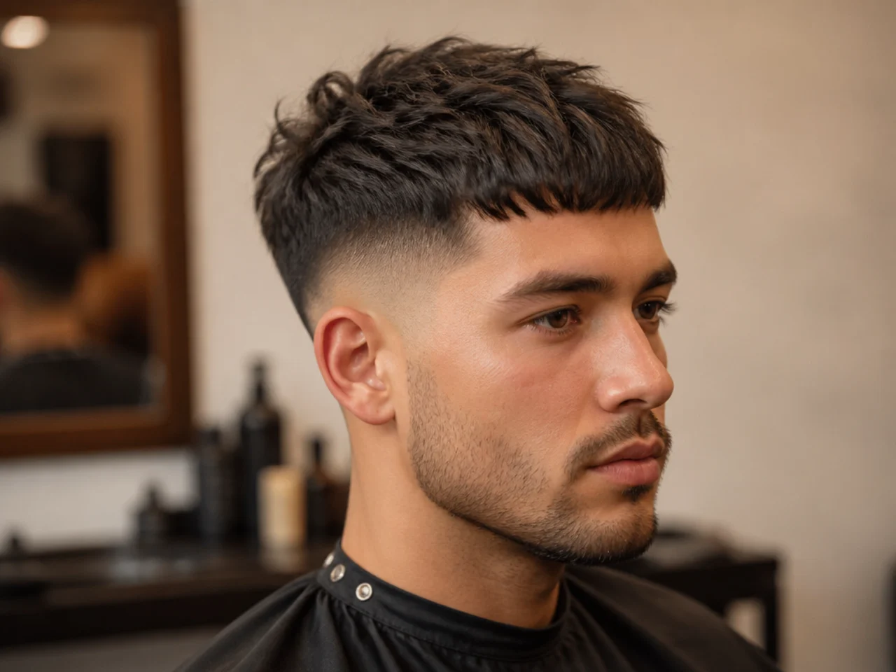 Textured French Crop with Low Skin Fade