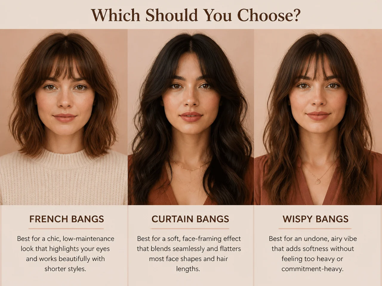 The three options shown as a final comparison