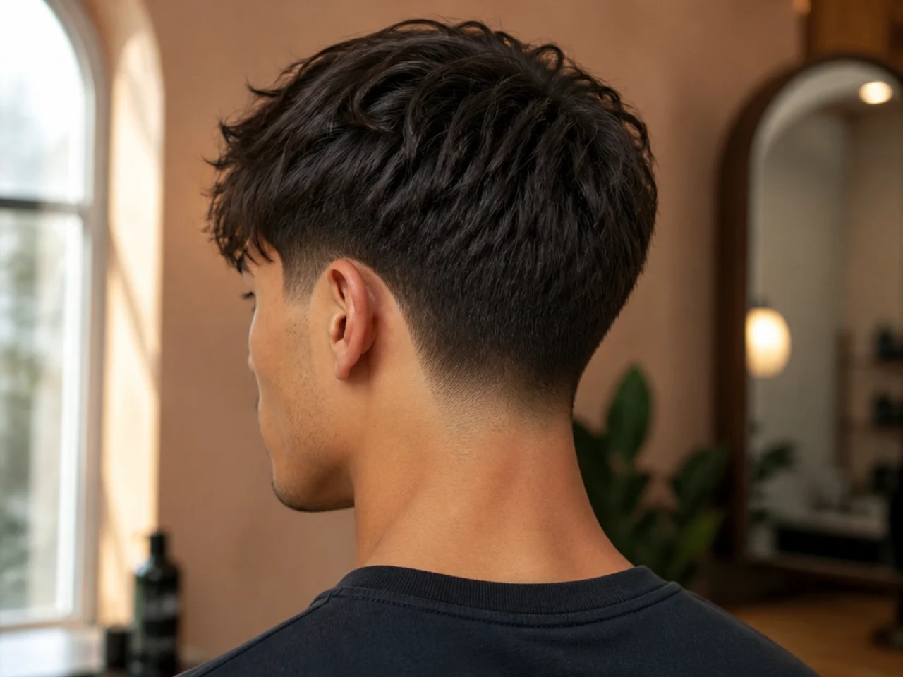 A fringe above a low taper at three weeks