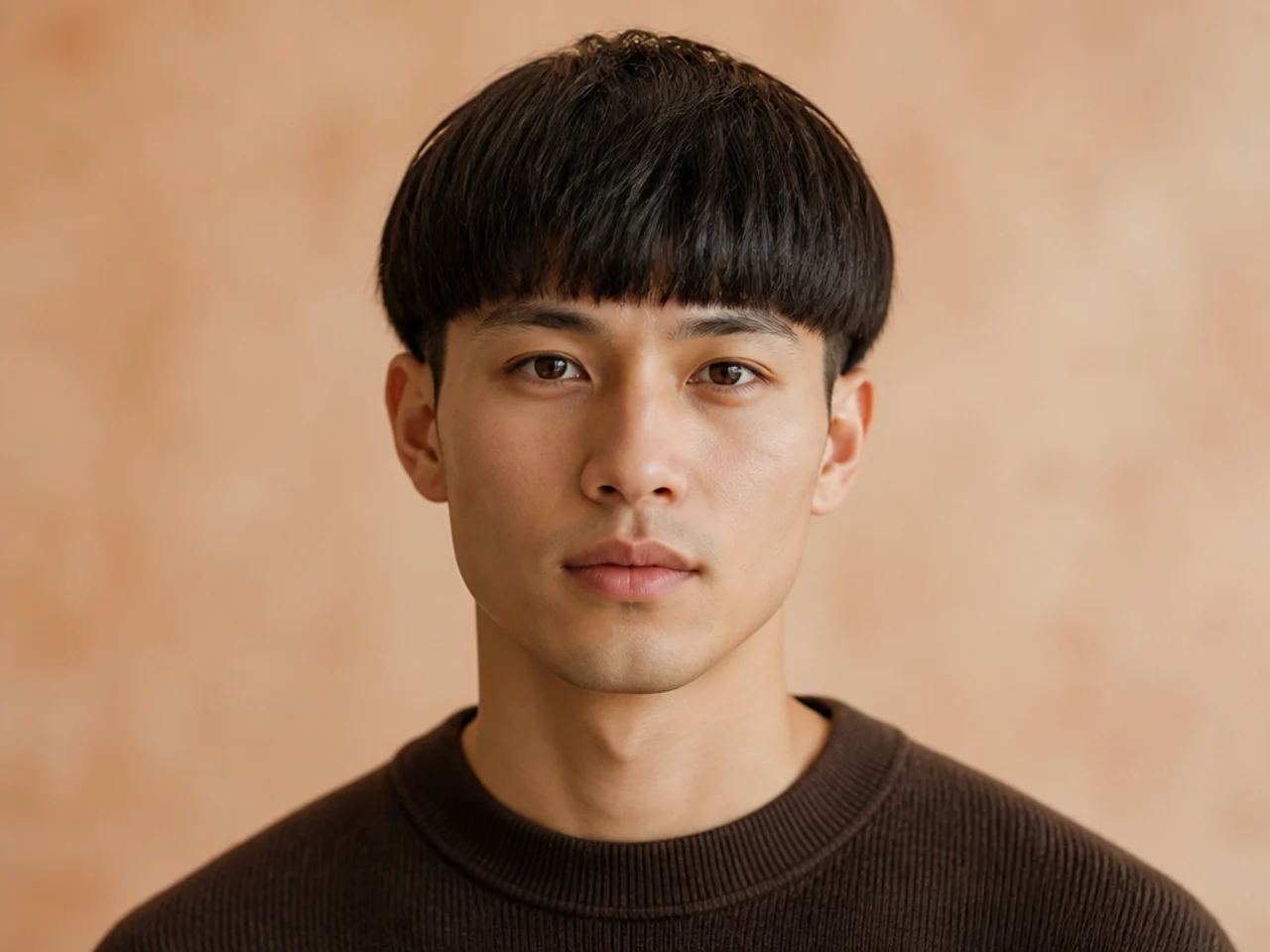 Modern soft bowl-shape fringe with rounded front edge and clean short sides