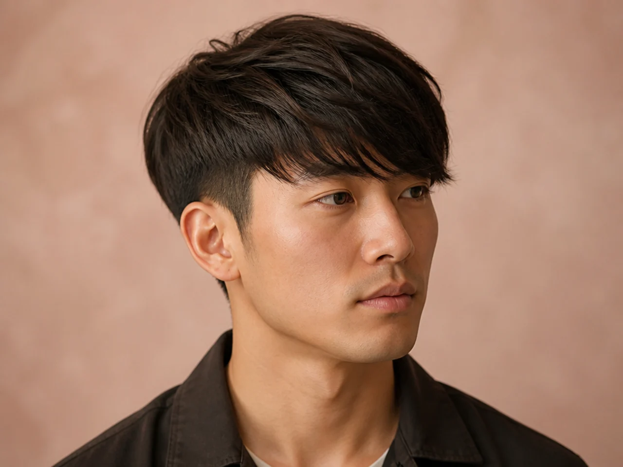 Diagonal sweep fringe with angled forward flow and soft tapered sides
