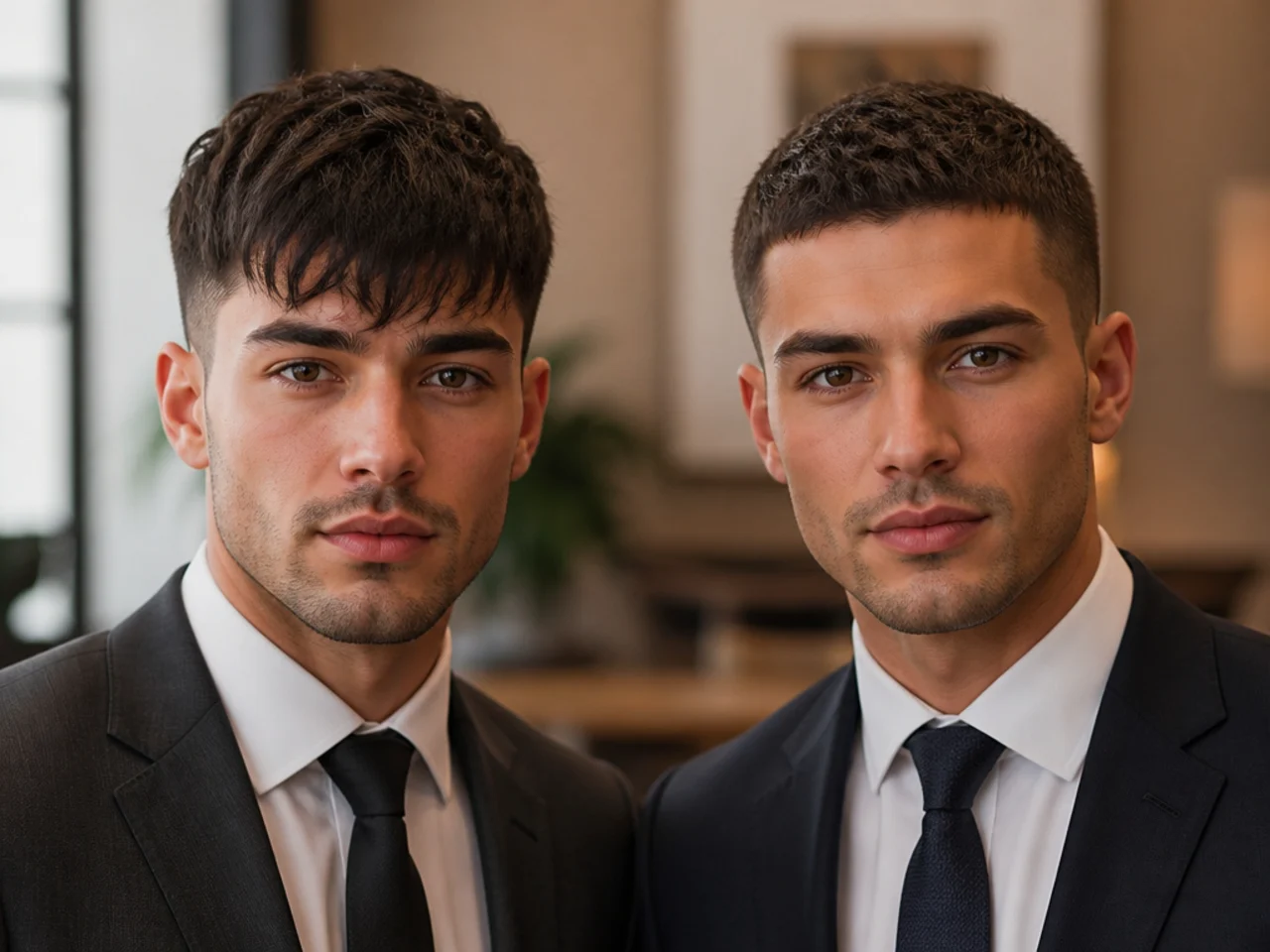 A crop and a fringe compared in a formal setting