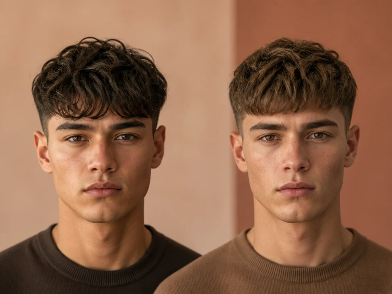 A crop and a fringe compared at three weeks of growth