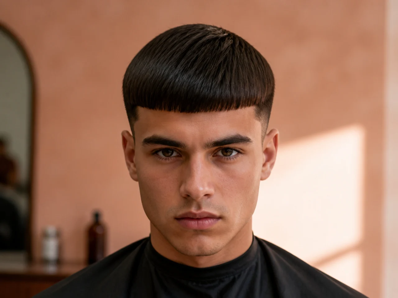 A crop combed flat with no texture left
