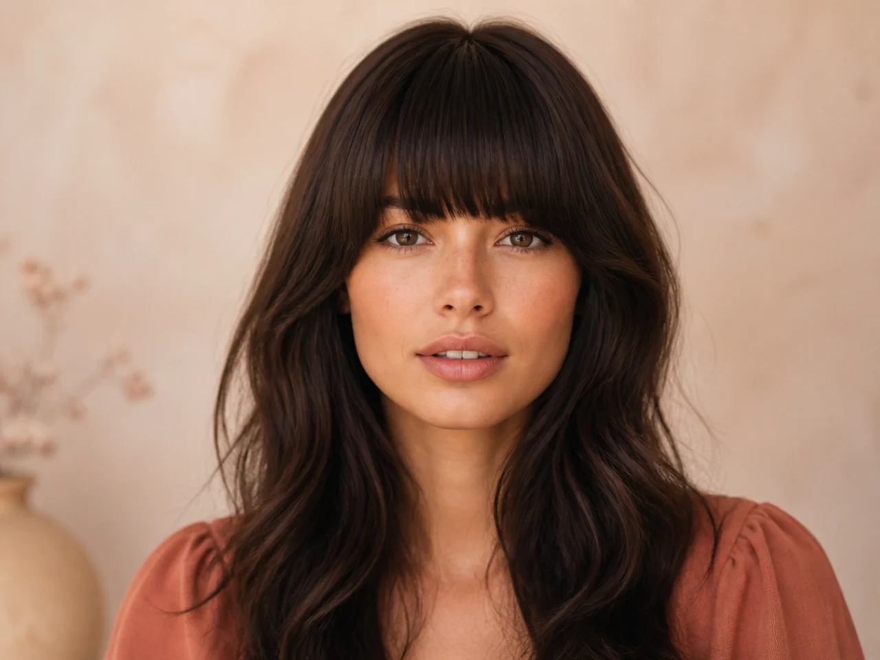 A rounded full fringe