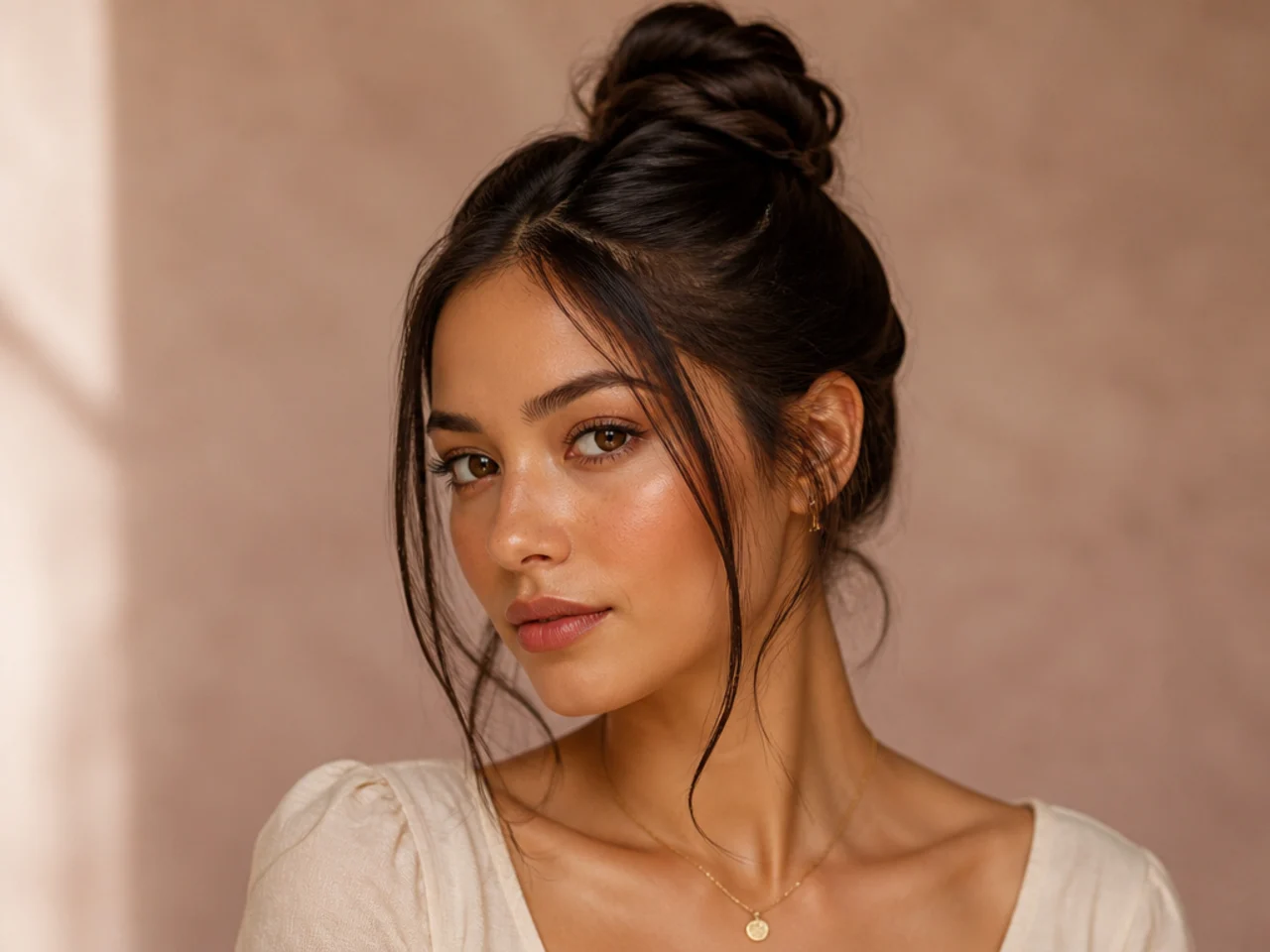 A rope-twisted bun