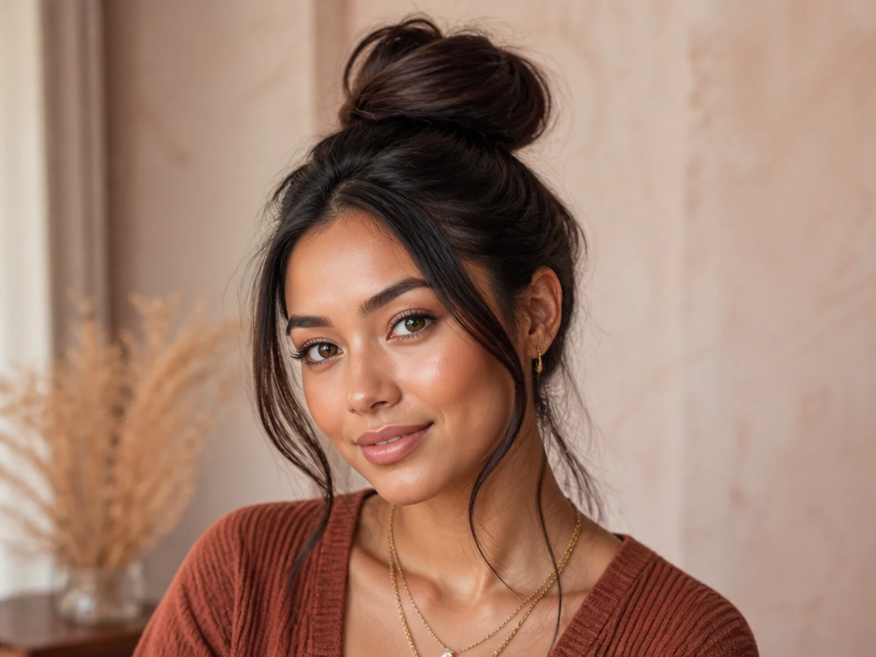 A padded sock bun