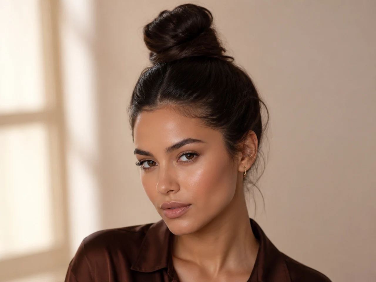 A high top knot