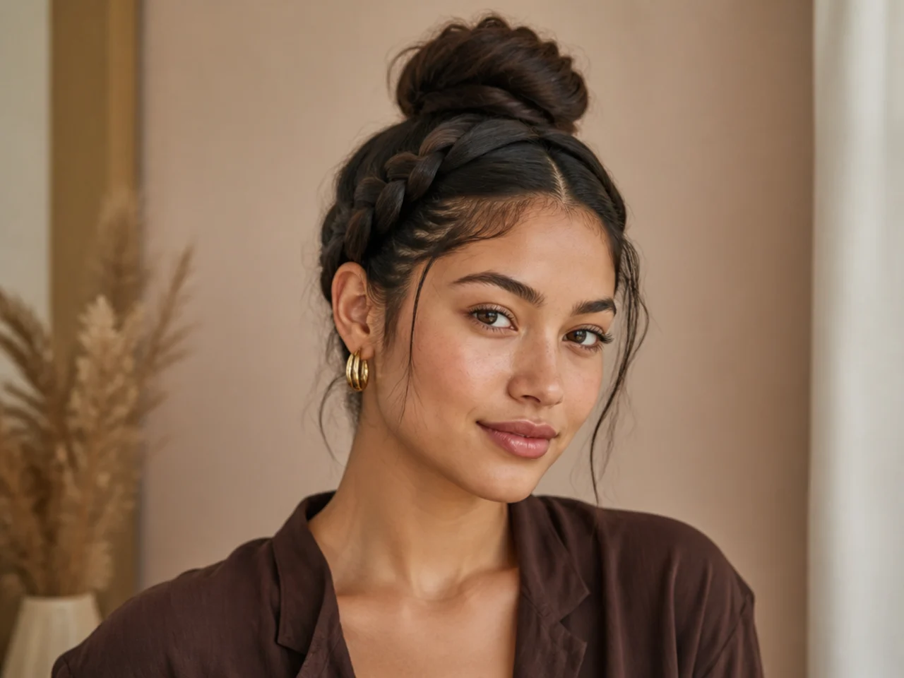 A braided bun