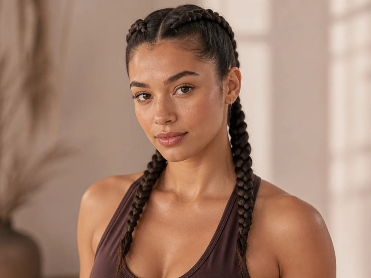 Two tight boxer braids