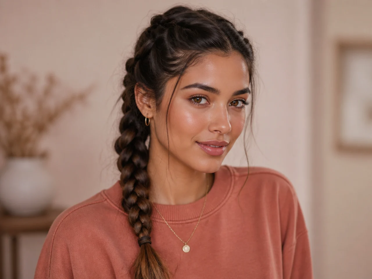 A single Dutch braid
