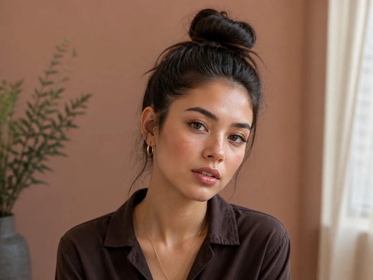 A high top knot