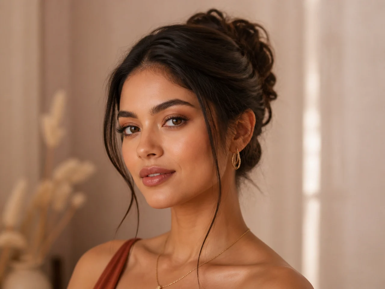 A formal updo on day-four hair