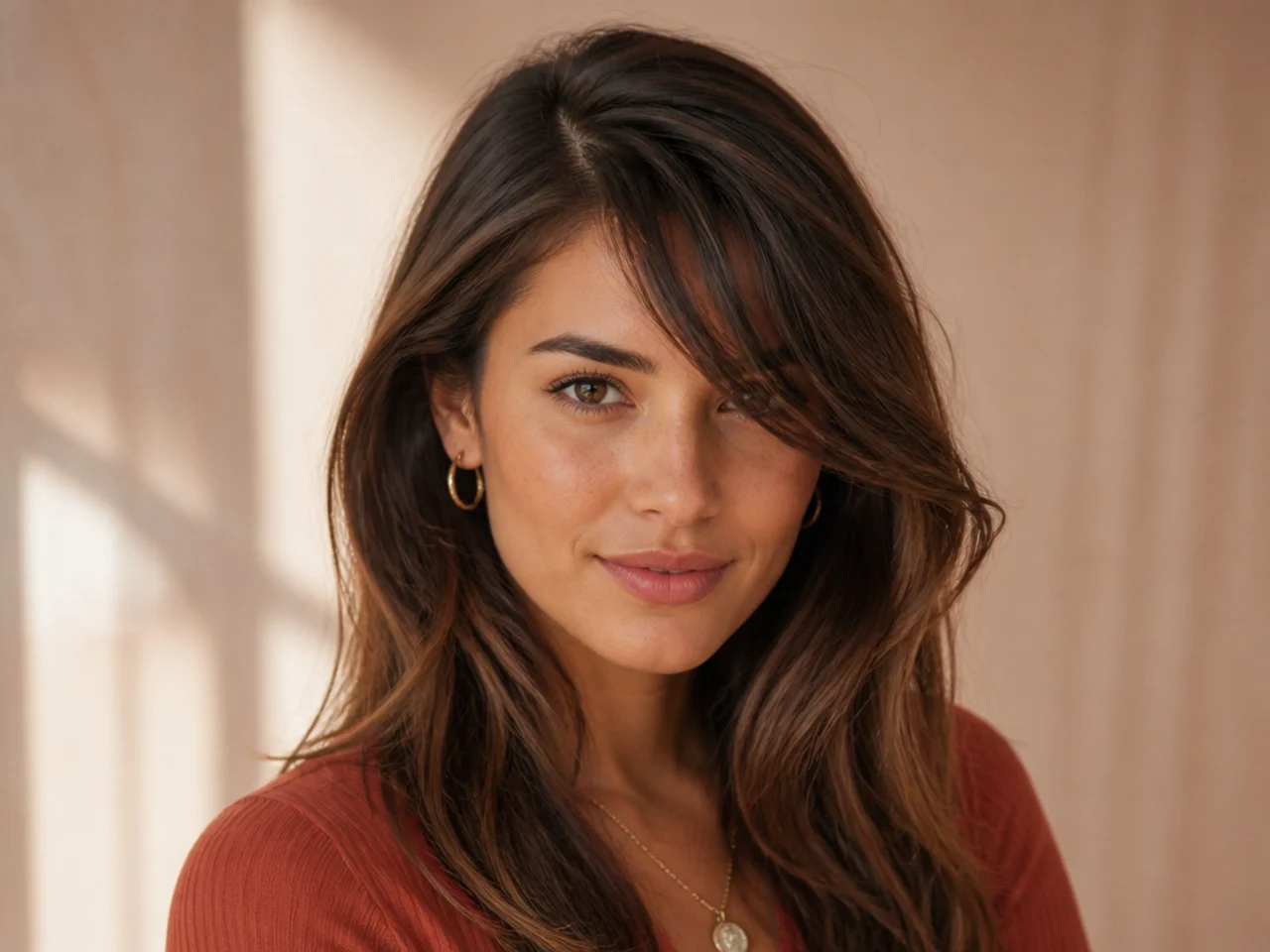 A deepened side part carrying a growing fringe across