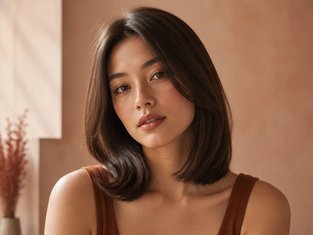 A soft mid-length bend with straight ends