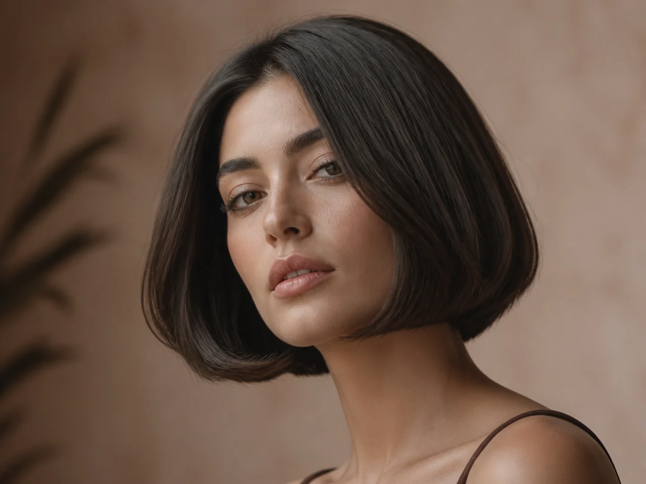 A cool-toned brunette bob
