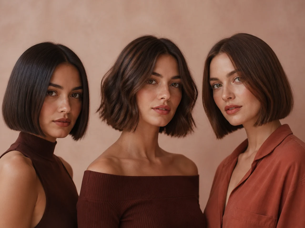 Chin and jaw-length bob lines compared