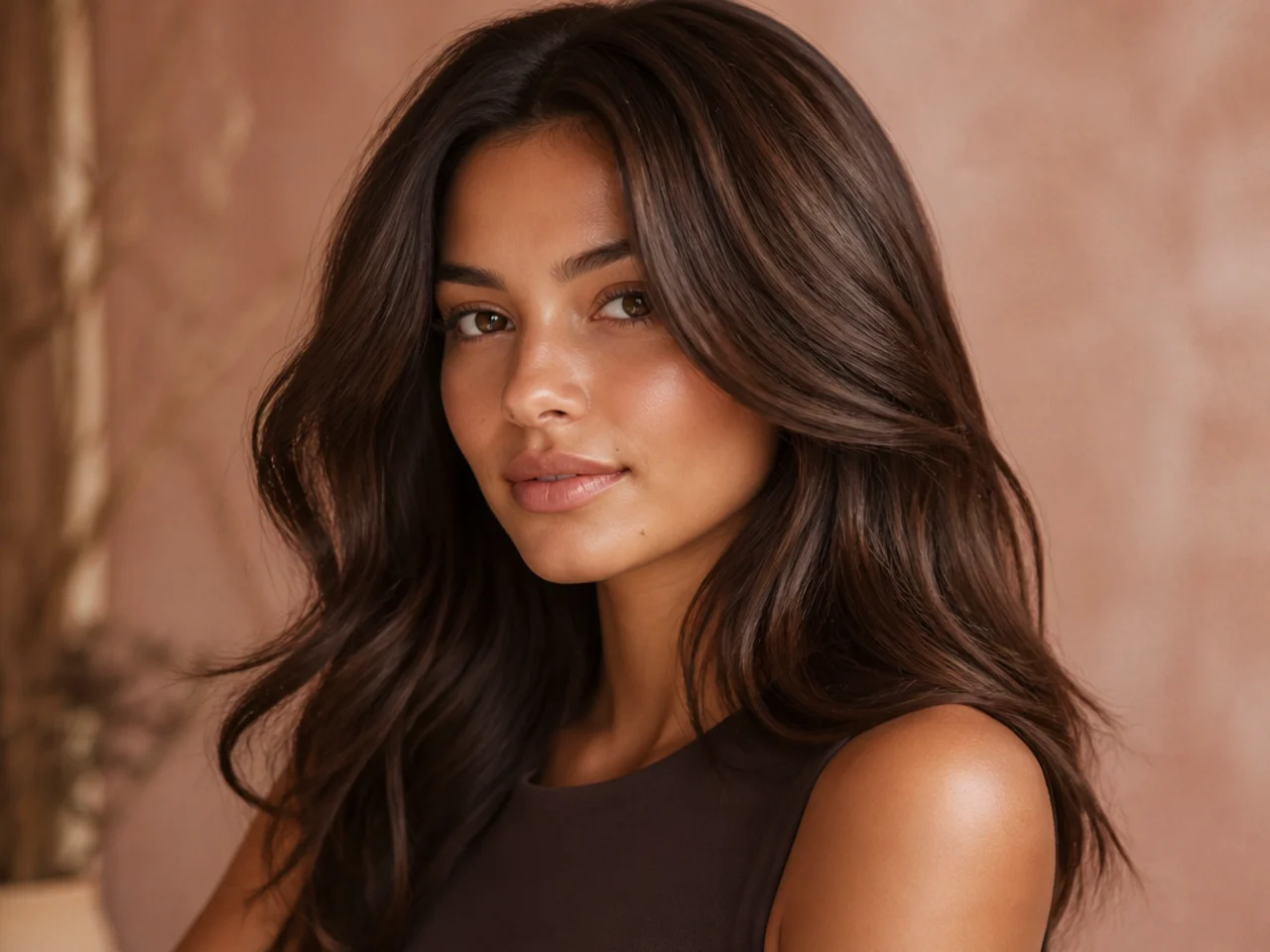 Coffee brown hair