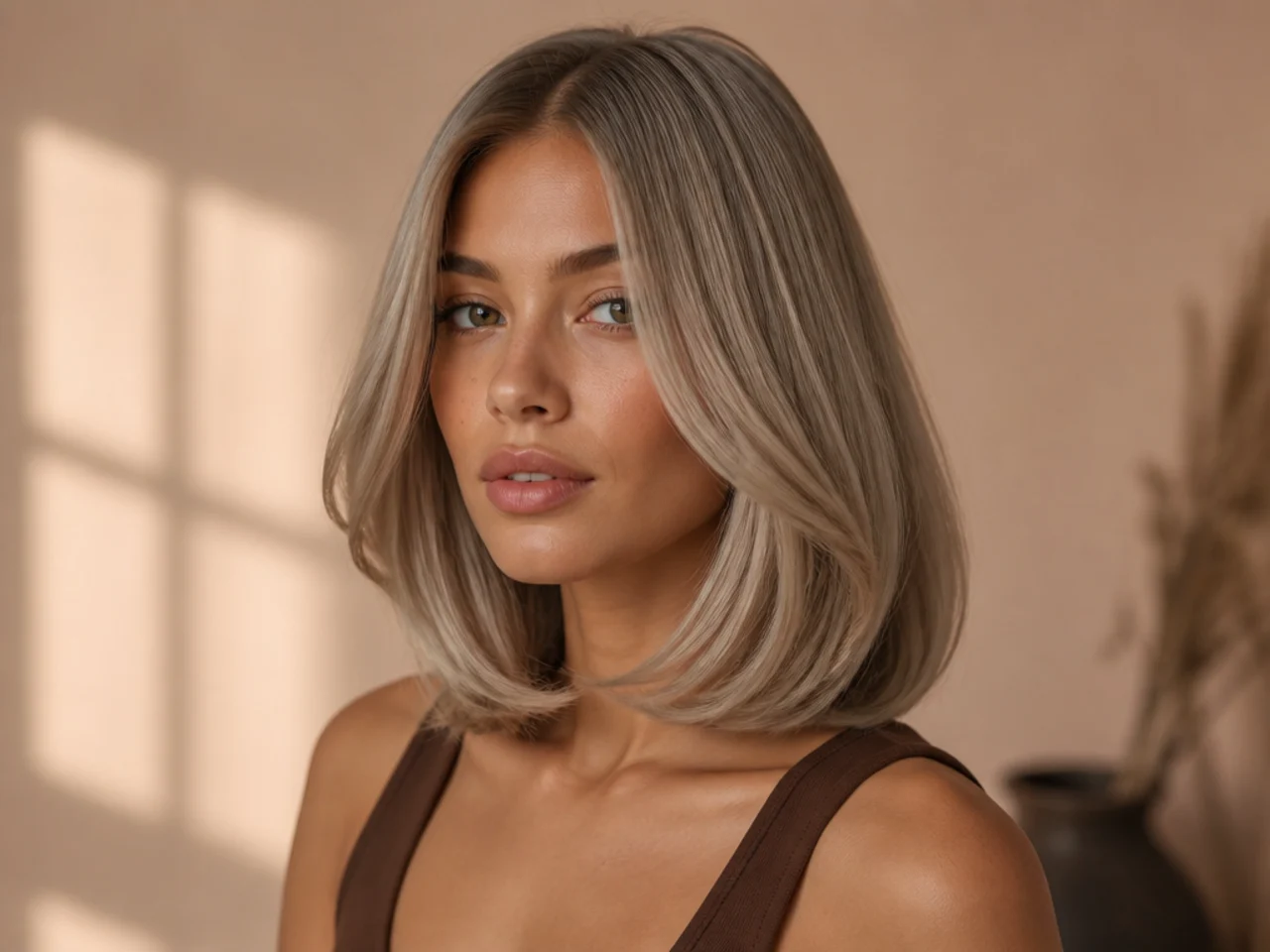 Cool ash blonde hair