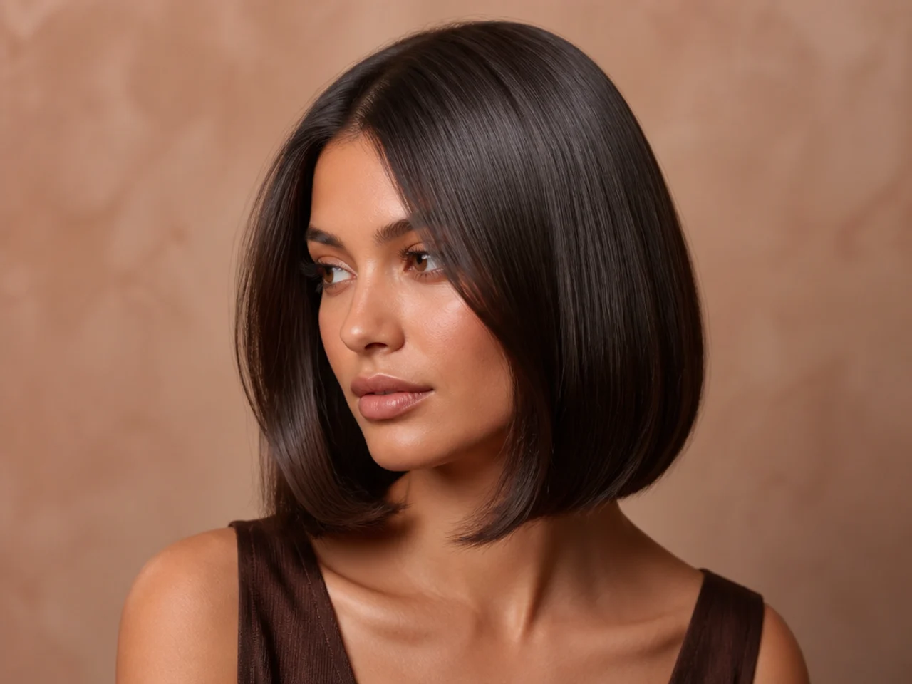 A smooth surface from crown to nape
