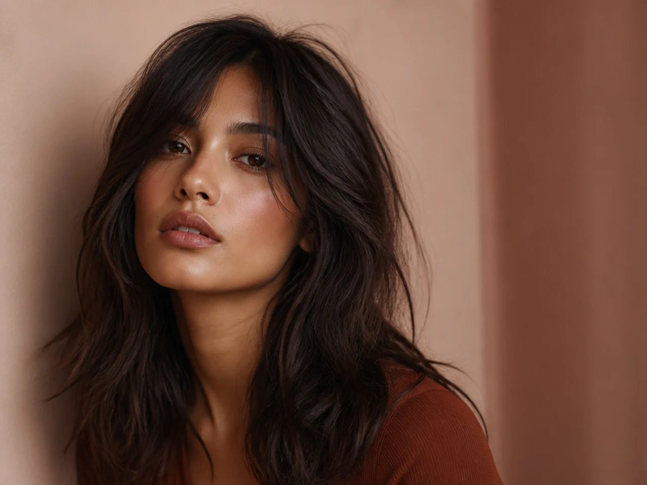 Rough-dried undone hair