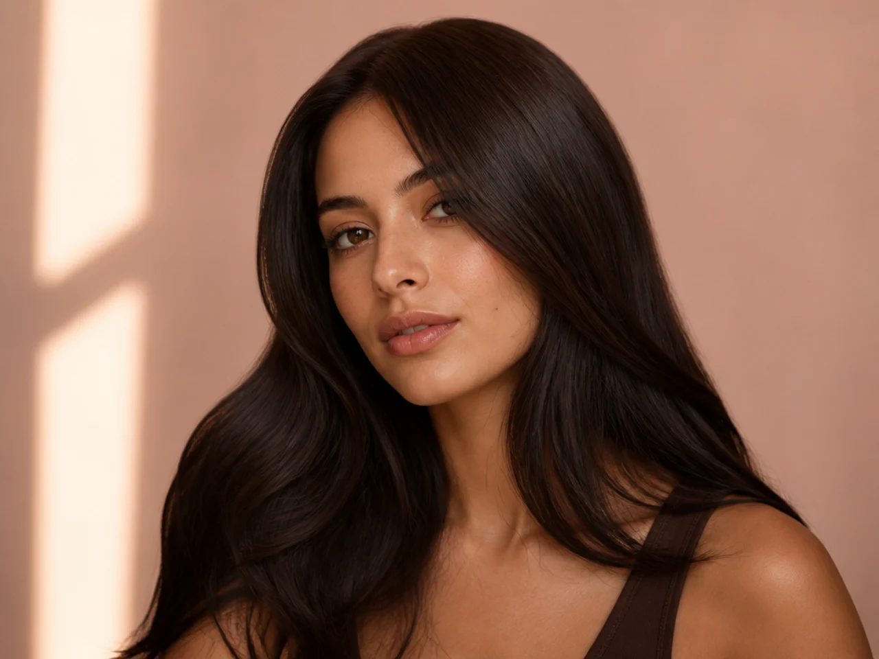Deep espresso brunette hair