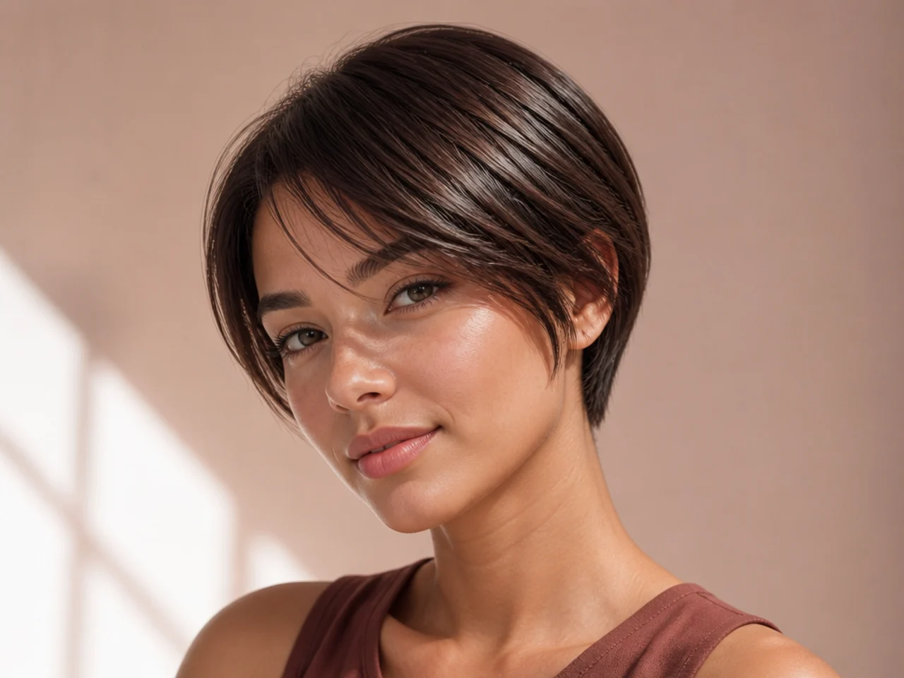 A short cut on fine hair