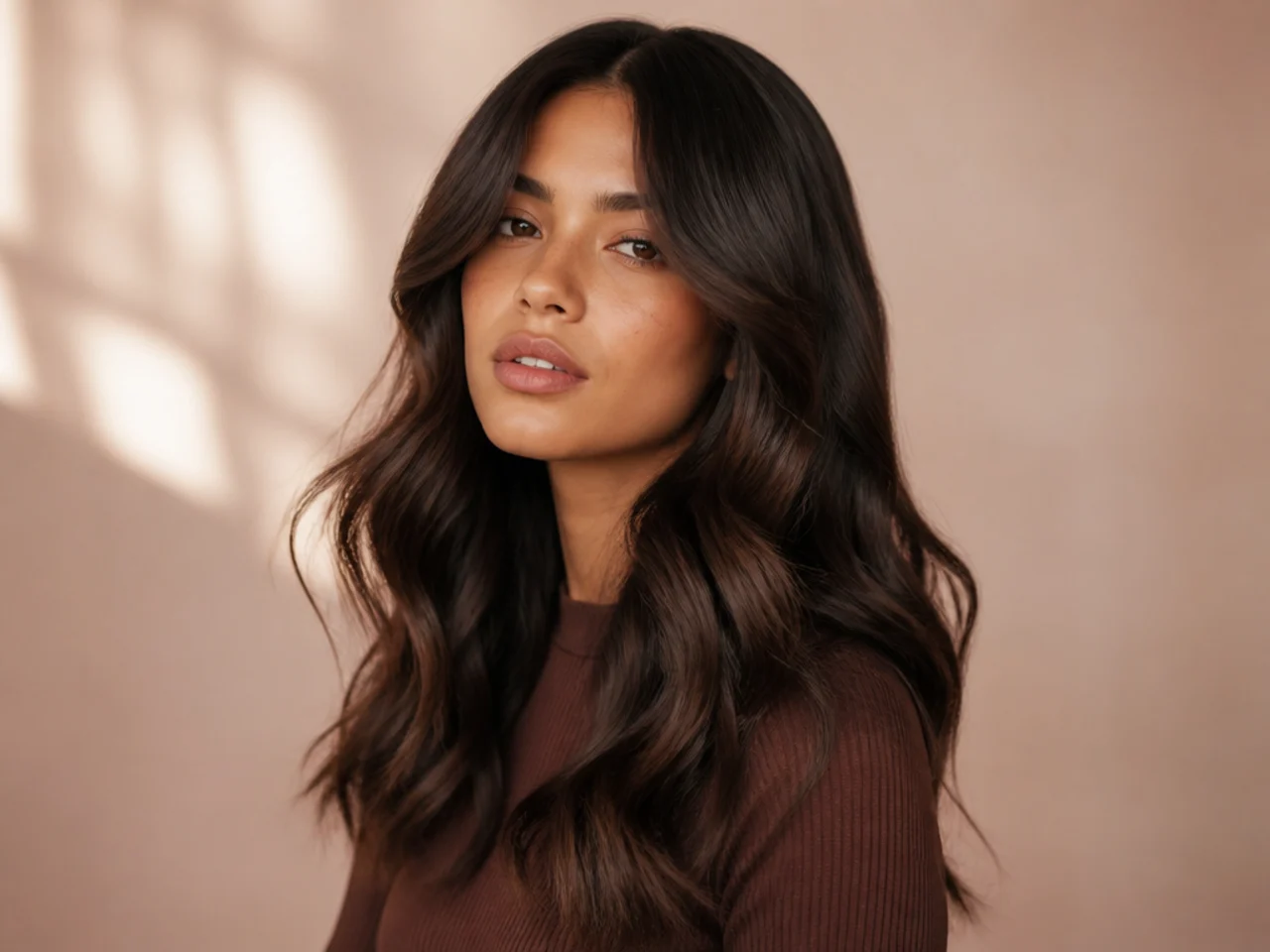 A soft wave on long hair