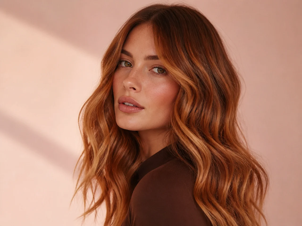 Amber Glow as hair color trend