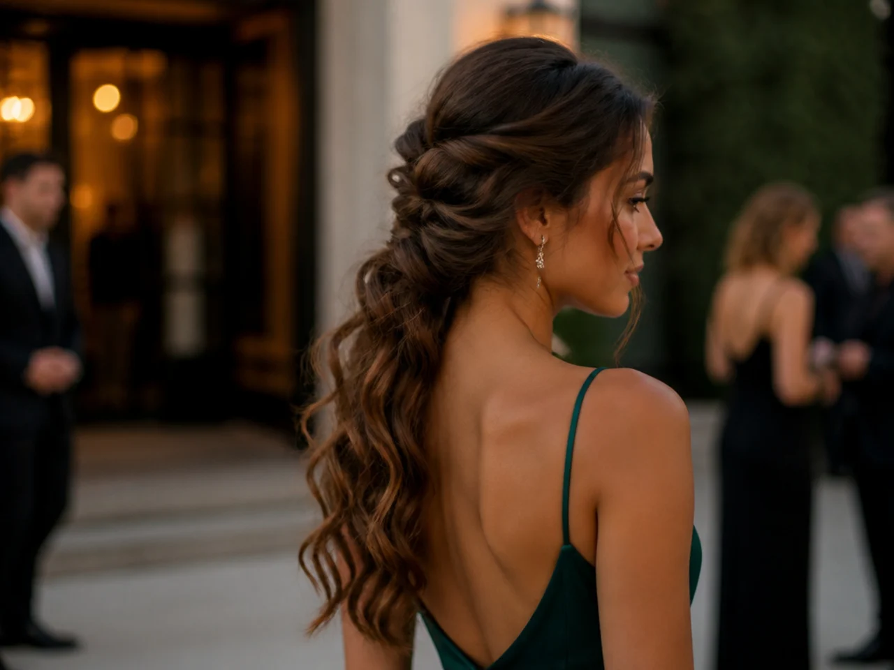 A trial style being worn out for the evening
