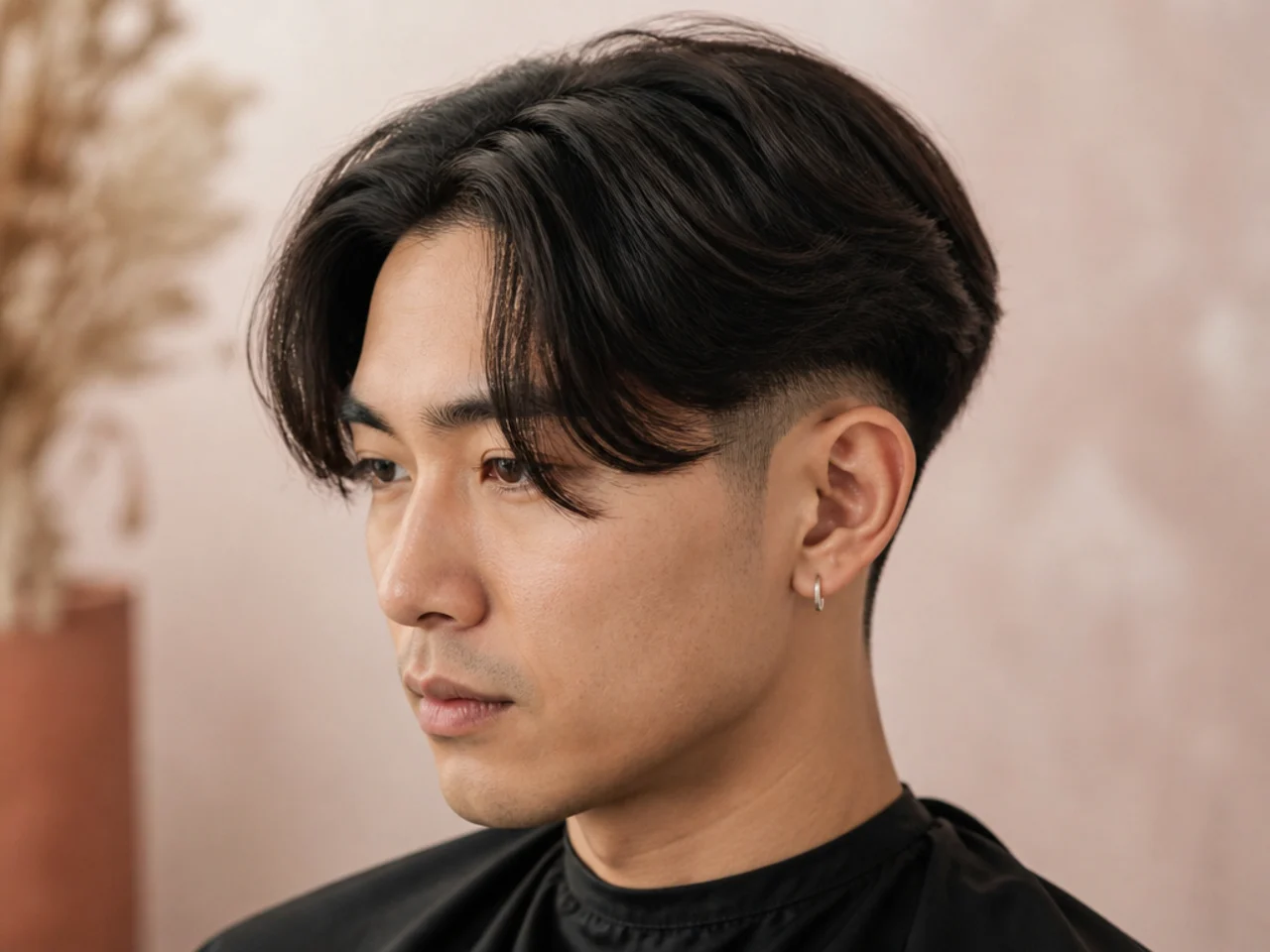 Middle part with a hard disconnected undercut and straight length on top